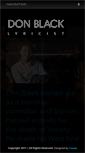 Mobile Screenshot of donblack.co.uk